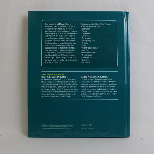 Mayo Clinic Book of Home Remedies 2017 2nd Edition Hardcover Illustrated Good
