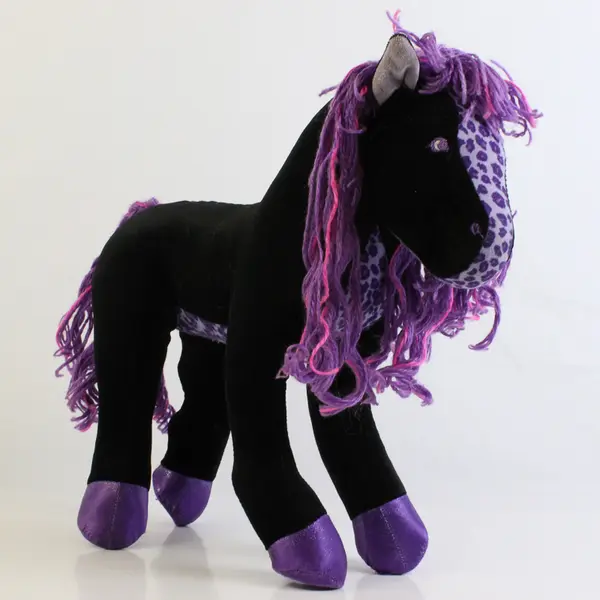 Groovy Girls Midnight Star Black and Purple Plush Horse
