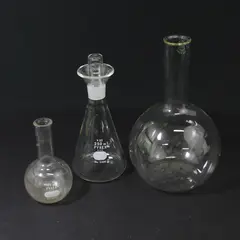 3 Glass Beakers Pyrex and Unbranded 250Ml and 125 Ml