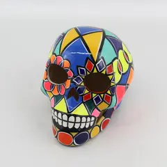 Hand Made & Signed Skull Calavera From Mexico Día de los Muertos