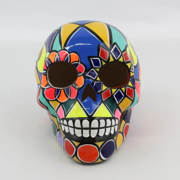 Hand Made & Signed Skull Calavera From Mexico Día de los Muertos