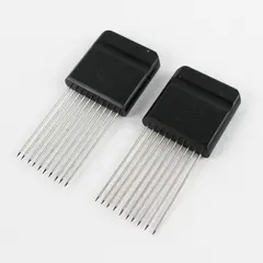 Lot of 2 Pampered Chef Hold N' Slice Vegetable Slicing Guide Tools