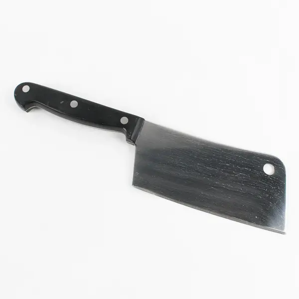 Laser Plus Stainless Steel Cleaver  Black Handle 6" Blade