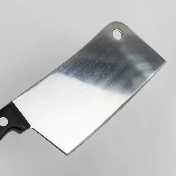 Laser Plus Stainless Steel Cleaver  Black Handle 6" Blade