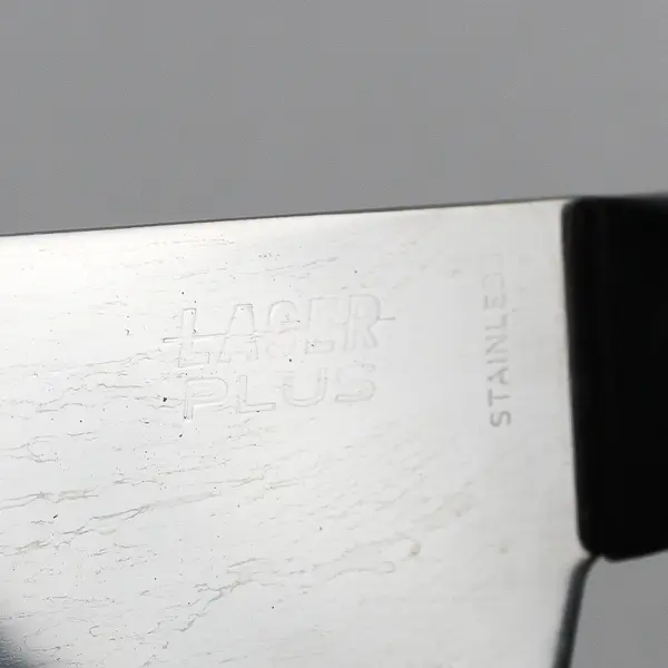 Laser Plus Stainless Steel Cleaver  Black Handle 6" Blade