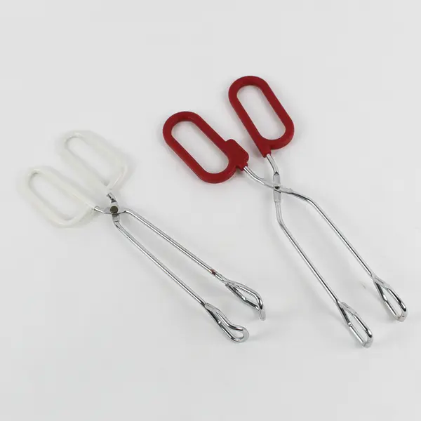 Lot of 2 Scissor Tongs Kitchen Tools Cooking Utensils Used
