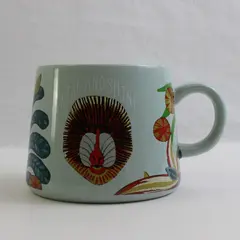 Opalhouse Multicolor Rise & Shine Mandrill Porcelain Mug With Handle 3.5" Tall