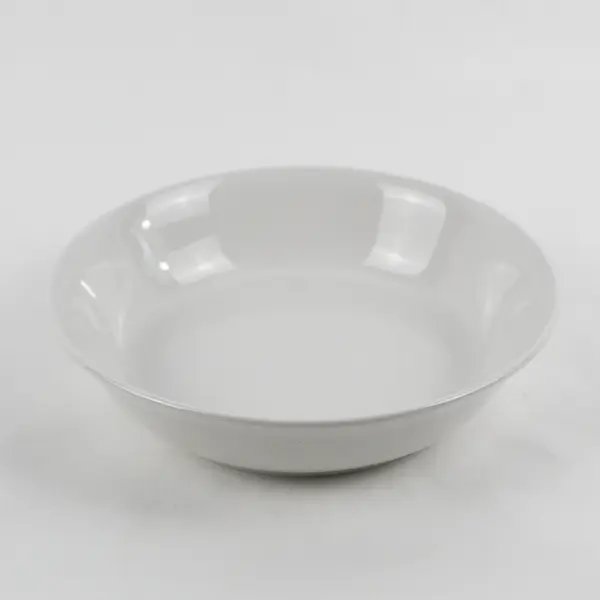 Gibson Home White Ceramic Coupe Bowl 8.5"