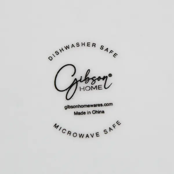 Gibson Home White Ceramic Coupe Bowl 8.5"