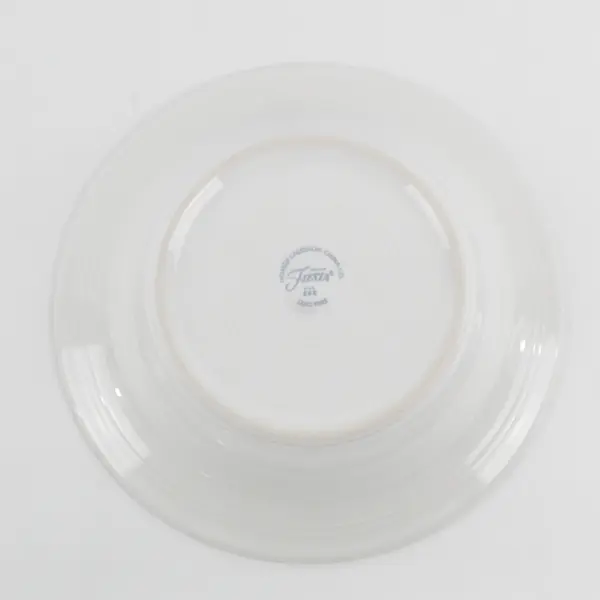 Homer Laughlin Fiesta White Ceramic Pasta Bowl 9"
