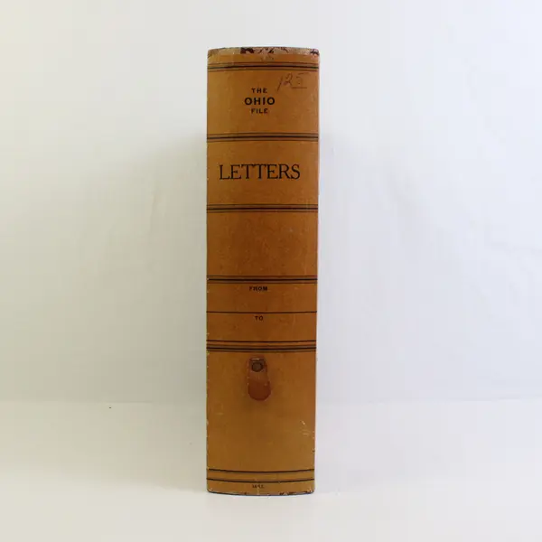 Vintage Letter Box Ohio File Document Storage