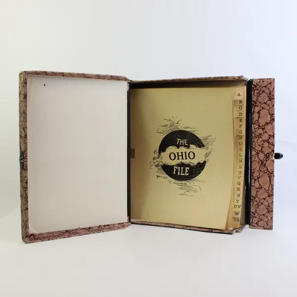 Vintage Letter Box Ohio File Document Storage