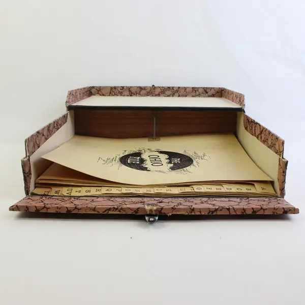 Vintage Letter Box Ohio File Document Storage