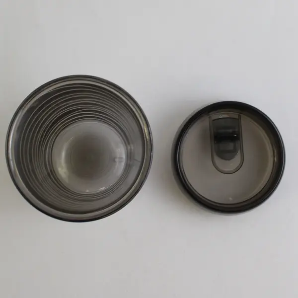 Wark Dental Group Black Clear Plastic Double Walled Insulated Tumbler 7" Tall