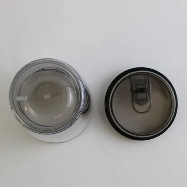 Wark Dental Group Black Clear Plastic Double Walled Insulated Tumbler 7" Tall