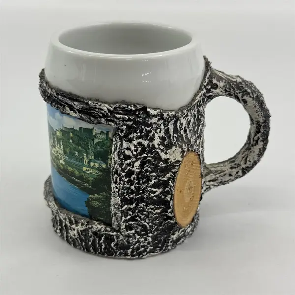 Lilien Porcelain Tree Branch Pattern Salzburg Souvenir Coffee Mug