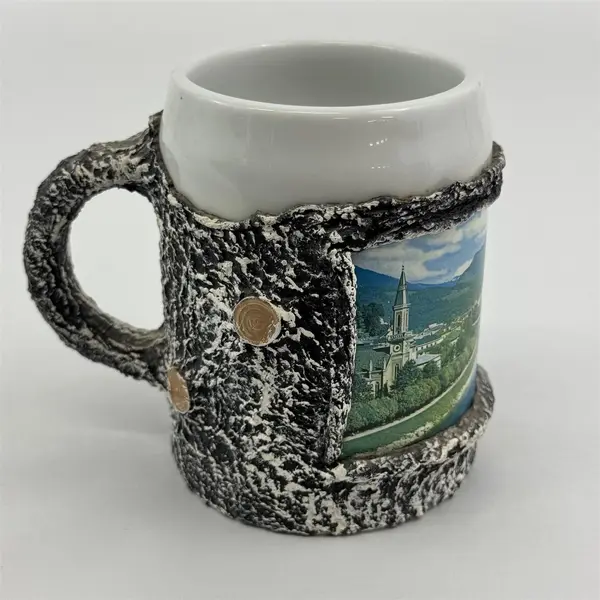 Lilien Porcelain Tree Branch Pattern Salzburg Souvenir Coffee Mug