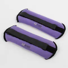 Set of 2 SoftWorks Purple Wrist and Ankle Weights 1 lb Each