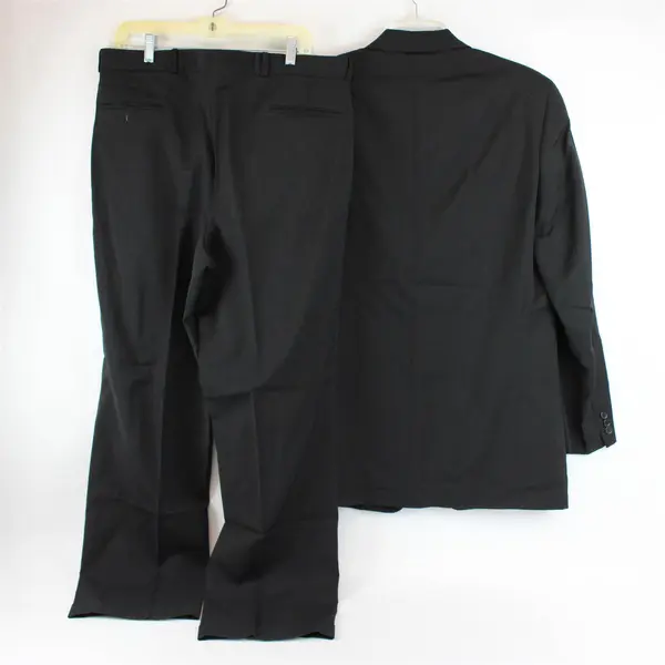 Jean-Paul Germain 40 & 38x33 Black 100% Wool Suit Jacket & Matching Pants