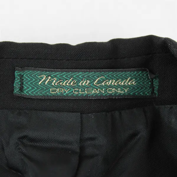 Jean-Paul Germain 40 & 38x33 Black 100% Wool Suit Jacket & Matching Pants