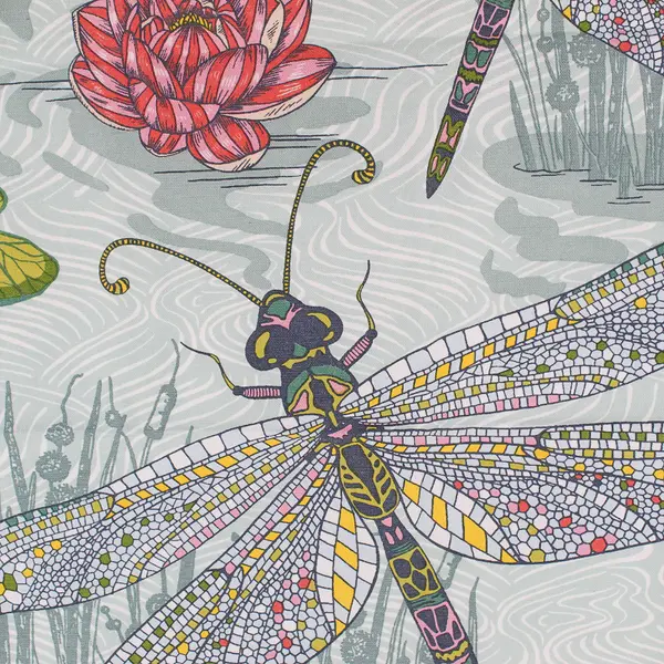 Ulster Weavers Multicolor Dragonfly Pond Cotton Tea Towel