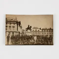 WWII Chaplain Group Photo Versailles Peace Palace April 1945 Gillette Vandegrift