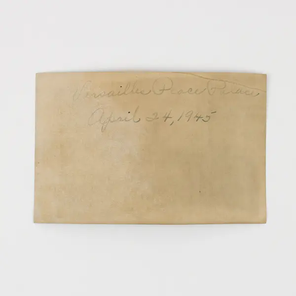 WWII Chaplain Group Photo Versailles Peace Palace April 1945 Gillette Vandegrift