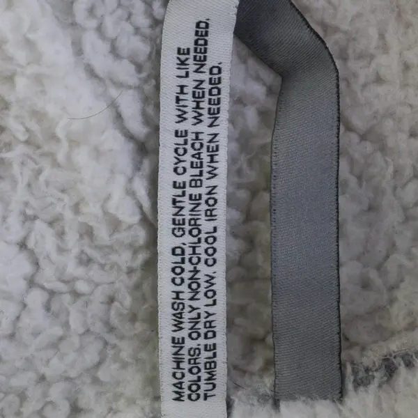 IDEOLOGY Women's L Gray & White Faux-Sherpa Lined Full Zip Hooded Jacket