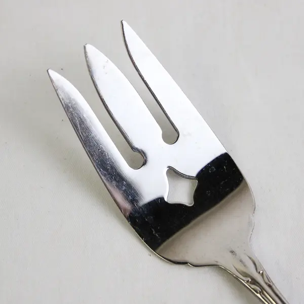 Lot of 2 Oneida Arbor Rose-True Rose Serving Forks Cold Meat Stainless Flatware