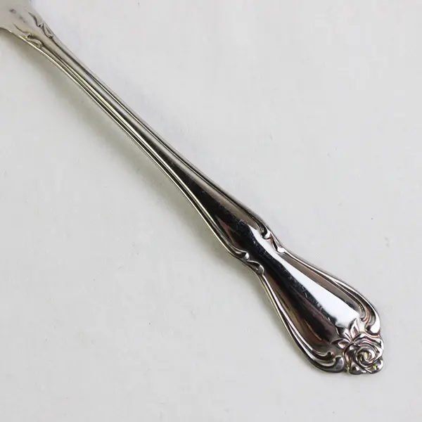 Lot of 2 Oneida Arbor Rose-True Rose Serving Forks Cold Meat Stainless Flatware