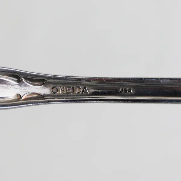 Lot of 2 Oneida Arbor Rose-True Rose Serving Forks Cold Meat Stainless Flatware