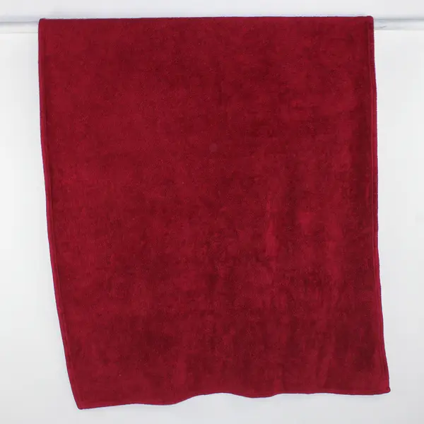 Charter Club Solid Red Color Fuzzy Throw Blanket 100% Polyester 49" x 75"