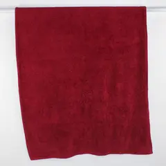 Charter Club Solid Red Color Fuzzy Throw Blanket 100% Polyester 49" x 75"