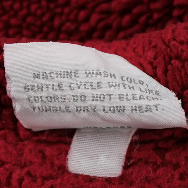 Charter Club Solid Red Color Fuzzy Throw Blanket 100% Polyester 49" x 75"