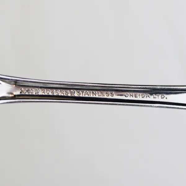 Lot of 2 Oneida Arbor Rose-True Rose Meat Fork Stainless Flatware