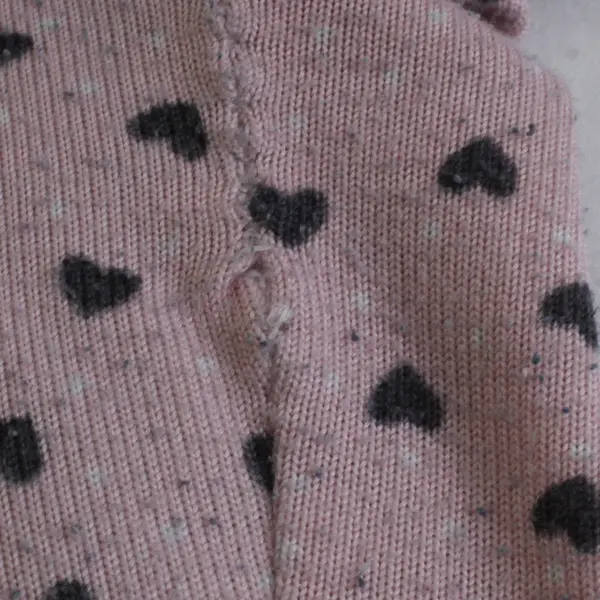 Kensie Women's L Pink & Black Hearts Matching Pajama Set Shirt and Jogger Pant