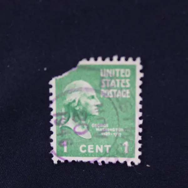 Lot Of 8 George Washington 1c Martha Washington 1.5c Stamps Used 1938 Prexies