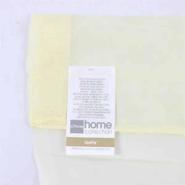 Lot Of 4 JC Penny Home Collection Ascot Valance Lisette Butter Yellow 60" x 20"