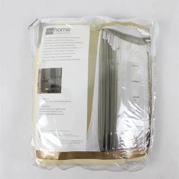 JC Penny Home Collection Scarf Valance Lisette Butter Yellow Sheer 60" x 216"