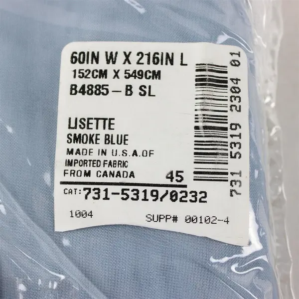 JC Penney Home Collection Scarf Valance Lisette Light Blue Sheer 60" x 216"