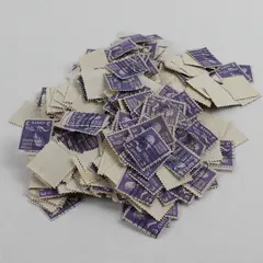 Large Lot Of Thomas Jefferson 3c Stamp Pairs Used Canceled Prexies 1938