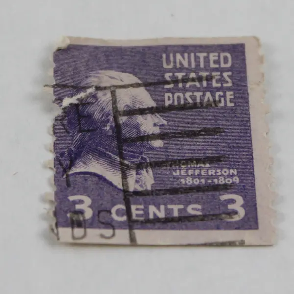 Large Lot Of Thomas Jefferson 3c Stamp Pairs Used Canceled Prexies 1938