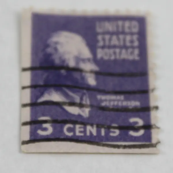 Large Lot Of Thomas Jefferson 3c Stamp Pairs Used Canceled Prexies 1938