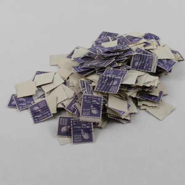 Large Lot Of Thomas Jefferson 3c Stamp Pairs Used Canceled Prexies 1938