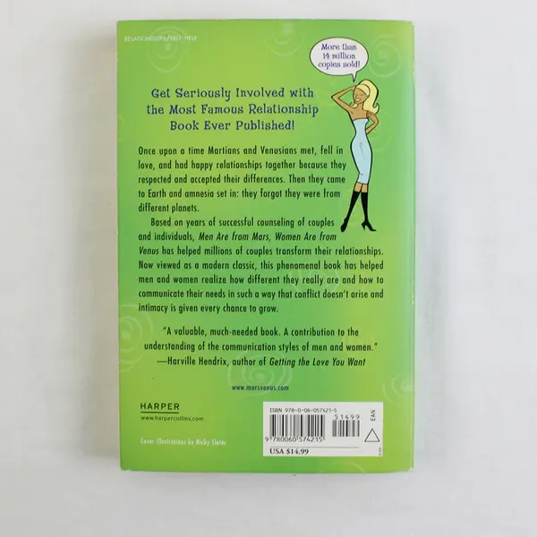 Men Are from Mars, Women Are from Venus SC Book, 1st Quill Ed. 2004