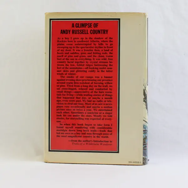 Vintage 1971 Trails of a Wilderness Wanderer HC/DJ Western