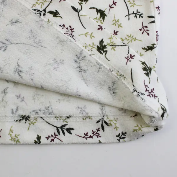 Vintage L.A. Blues Women's 14/16W Off-White w/ Leaf Decals Sleep Shirt