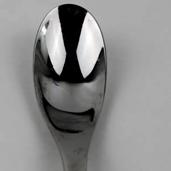 Oneida Silver Fluence Pattern Stainless Oval Soup Spoon 7.25" Long Good
