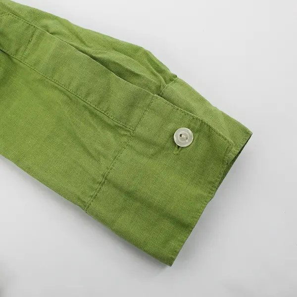 Gap Green Long-Sleeved Pointed Collar Cotton Button-Up Women's Size XL