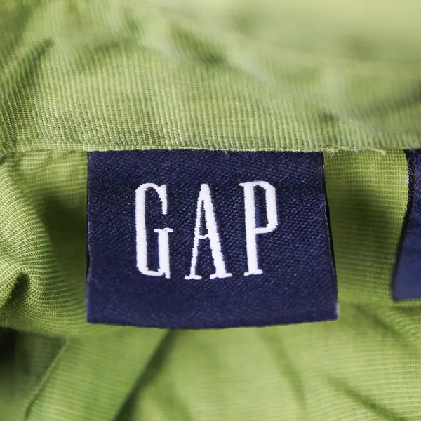 Gap Green Long-Sleeved Pointed Collar Cotton Button-Up Women's Size XL